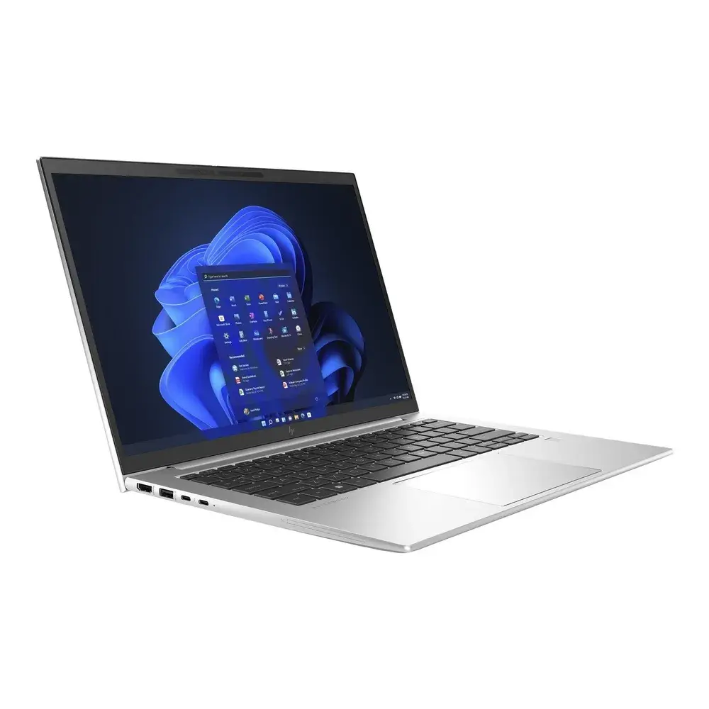 Brugt HP EliteBook 840 i sølv, opslået, forhandlerens produktfoto