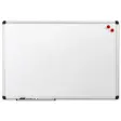 Hvidt whiteboard fra NAGA på 60 x 45 cm med smal aluminiumsramme