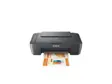 Grå Canon PIXMA MG2551S blækprinter med scannerlåg, set forfra