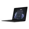 Brugt Microsoft Surface Laptop 5 i sort, opslået, forhandlerens produktfoto