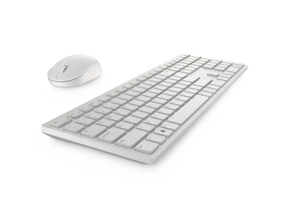 Dell Pro KM5221W trådløst tastatur og mus i hvid