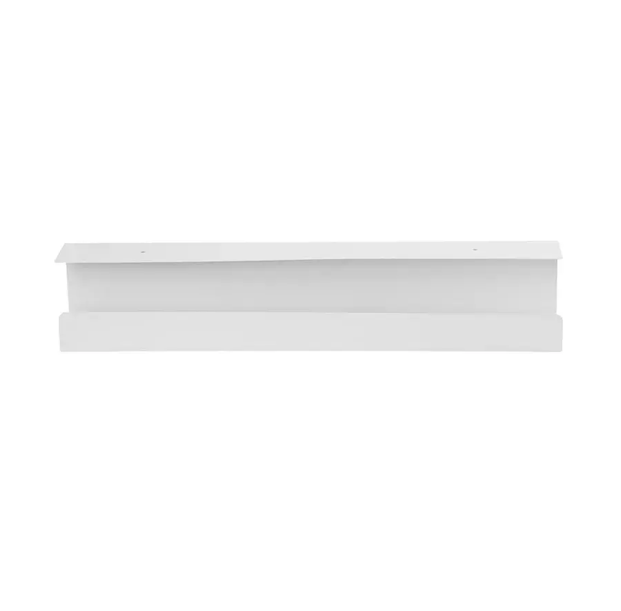 Cablio kabelbakke CAB-001W i hvid stål, 60 cm lang, set forfra
